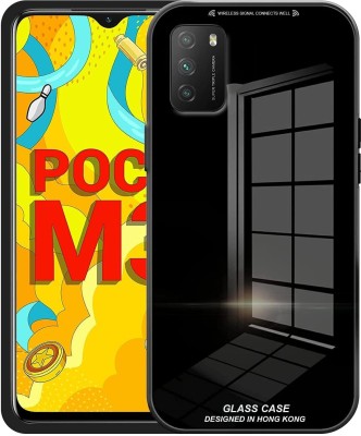 Takshiv Deal Back Cover for mi poco m3(Black, Pack of: 1)