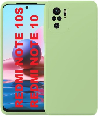 WellWell Back Cover for Redmi Note 10S, Redmi Note 10(Green, Grip Case, Silicon, Pack of: 1)