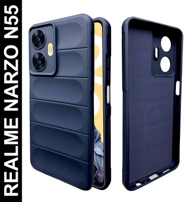 Artistque Back Cover for Realme Narzo N55(Blue, Flexible, Silicon, Pack of: 1)