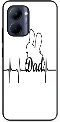 FAZAKA Back Cover for Realme C30 | C30S On Glossy Metal Phone Cover | DAD LIFE LINE(Multicolor, Dual Protection, Pack of: 1)