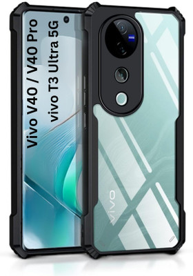 RCHJV Back Cover for vivo V40 Pro 5G(Black, Shock Proof, Pack of: 1)