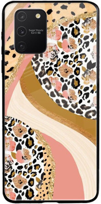 QRIOH Glass Back Cover for Samsung Galaxy S10 lite(Multicolor, Grip Case, Pack of: 1)