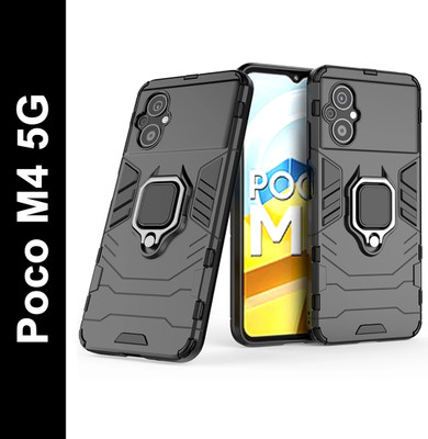 KWINE CASE Back Cover for Poco M4 5G(Black, Shock Proof, Pack of: 1)