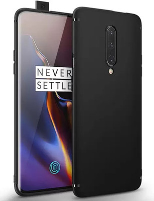 GLOBALCASE Back Cover for OnePlus 7 Pro(Black, Grip Case, Silicon, Pack of: 1)
