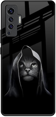 Hocopoco Back Cover for Vivo X50(Black, Grip Case, Pack of: 1)