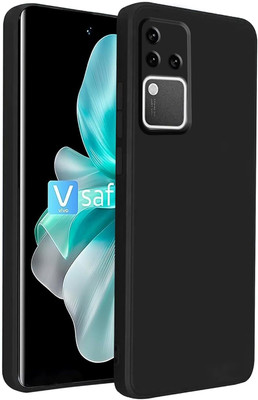 ALKSTORE Back Cover for Vivo V30 Pro 5G(Black, Waterproof, Pack of: 1)