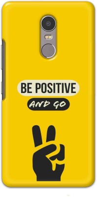 NDCOM Back Cover for Lenovo K6 Note Be Positive And Go Printed Hard Case(Multicolor, Hard Case, Pack of: 1)