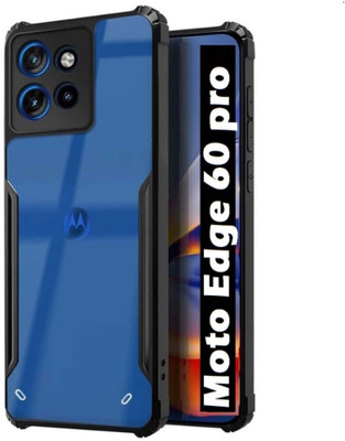 sadgatih Back Cover for Motorola Moto Edge 60 Pro 5G(Black, Dual Protection, Pack of: 1)