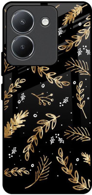 QRIOH Glass Back Cover for Vivo Y36(Multicolor, Grip Case, Pack of: 1)