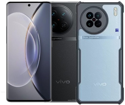 S-Softline Back Cover for Vivo X90 Pro 5G, pocket-friendly Slim profile(Transparent)
