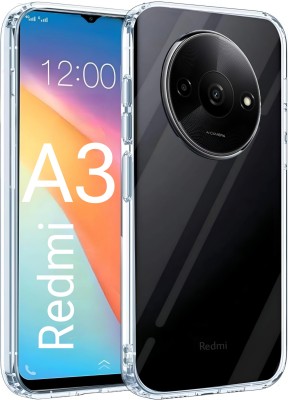 COST TO COST Back Cover for Redmi A3, Mi A3(Transparent, Shock Proof, Silicon, Pack of: 1)