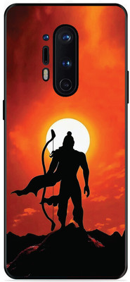 leeon Back Cover for OnePlus 8 Pro, Lord Rama(Black, Dual Protection, Pack of: 1)
