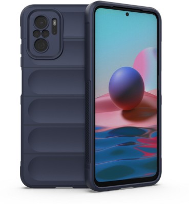 MOBIRUSH Back Cover for Mi Redmi Note 10 4G(Blue, Camera Bump Protector, Silicon, Pack of: 1)