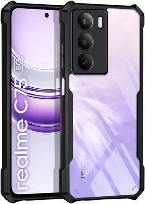 Skyforce Front & Back Case for realme C75 5G(Black, Grip Case, Pack of: 1)