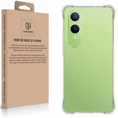 GLOBAL NOMAD Back Cover for OnePlus Nord CE 4 Lite 5G, Oppo K12x 5G(Transparent, Shock Proof, Pack of: 1)