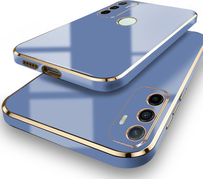GLOBAL NOMAD Back Cover for Oppo A53 2020(Blue, Shock Proof, Silicon, Pack of: 1)