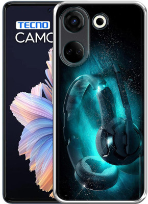 Casotec Back Cover for Tecno Camon 20 4G(Blue, Flexible, Silicon, Pack of: 1)