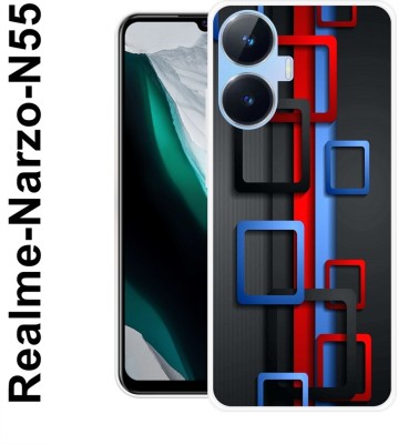 Samcase Back Cover for Realme Narzo N55 / Realme Narzo C55(Multicolor, Silicon, Pack of: 1)