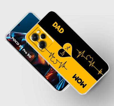 Cravation Back Cover for POCO X5 Pro 5G(Black, Yellow, Silicon, Pack of: 1)