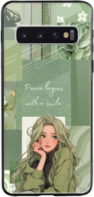 Hocopoco Back Cover for Samsung Galaxy S10 Plus(Green, Grip Case, Pack of: 1)