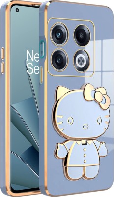 RESOURIS Back Cover for OnePlus 10 Pro 5G, OnePlus 10 Pro(Blue, Gold, Cases with Holder, Pack of: 1)
