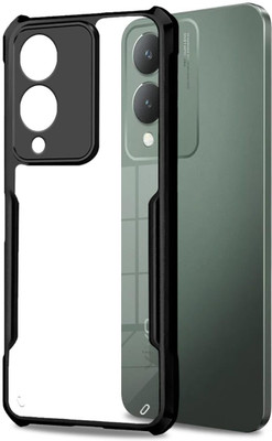 Bodoma Back Cover for Vivo Y28 5G/Vivo Y17s(Black, Shock Proof, Silicon, Pack of: 1)