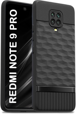 LOGELI Back Cover for Xiaomi Redmi Note 10 Lite/Redmi Note 9 Pro/Redmi Note 9 Pro Max/Poco M2 Pro, 3D Hexa Cube(Black, Flexible, Silicon, Pack of: 1)