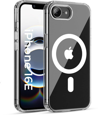 MD PROTECT Back Cover for iPhone 16e 5G, Premium Ultra Hybrid Clear Shockproof Transparent Magnatic Case Cover(Transparent, Flexible, Pack of: 1)