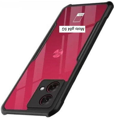 RLP Swage Back Cover for Motorola g84 5G(Transparent, Grip Case, Silicon, Pack of: 1)