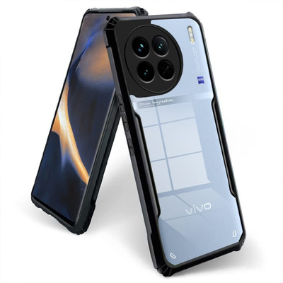 Ammuhub Back Cover for vivo X90(Transparent, Camera Bump Protector, Pack of: 1)