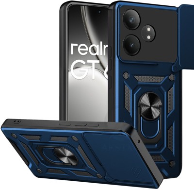 AESTMO Back Cover for Realme GT 6T 5G(Blue, Ring Case, Pack of: 1)