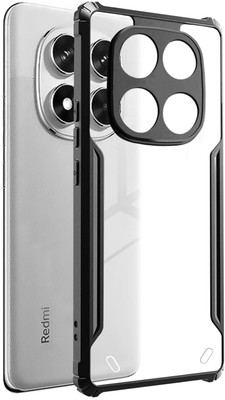 DSCASE Back Cover for Redmi Note 14 Pro, Redmi Note 14 Pro 5G, (IP)(Black, Shock Proof, Pack of: 1)