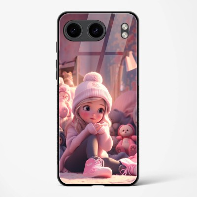 my pc wala Back Cover for New Alone Girl Design OnePlus Nord 4 5G Premium Tempered Glass Back Case(Pink, Grip Case, Pack of: 1)