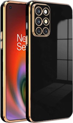 SYOTT Back Cover for OnePlus 8T, OnePlus 8T 5G, OnePlus 9R, OnePlus 9R 5G(Black, Gold, Camera Bump Protector, Silicon, Pack of: 1)