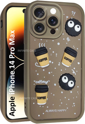 Infinite Case Back Cover for Apple iphone 14 pro max(Brown, Camera Bump Protector, Silicon, Pack of: 1)