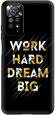 printwhiz Back Cover for MI Redmi Note 11 Pro, Mi Redmi Note 11 Pro Plus(Black)