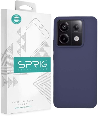 Sprig Back Cover for POCO X6(Blue, Hard Case, Silicon, Pack of: 1)