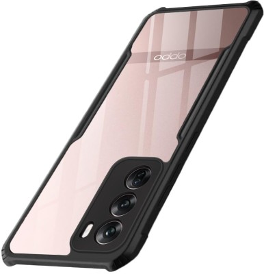 Miomi Back Cover for Oppo Reno 12 Pro 5G(Black, Transparent, Shock Proof, Pack of: 1)