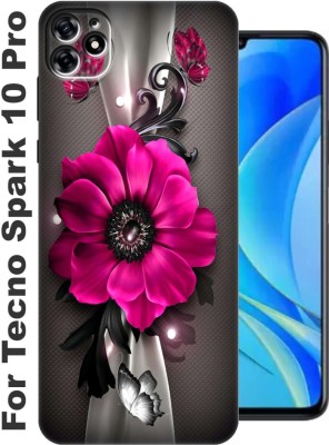 TrenoSio Back Cover for Tecno Spark 10 Pro 2774(Grey, Grip Case, Silicon, Pack of: 1)