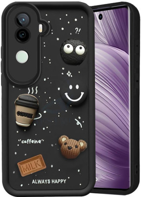 Micvir Back Cover for iQOO Z9s 5G(Black, Silicon, Pack of: 1)