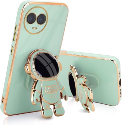 V-TAN Back Cover for Realme 11X 5g(Green, Gold, Shock Proof, Pack of: 1)