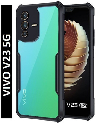 KWINE CASE Back Cover for Vivo V23 5G(Black, Shock Proof, Pack of: 1)
