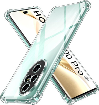 CLOVYR Back Cover for Honor 200 Pro 5G Bumper Silicon Transparent Case(Transparent, Shock Proof, Silicon, Pack of: 1)