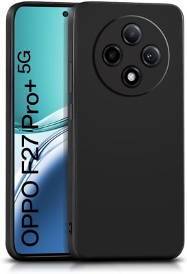 ROYALBASE Back Cover for Oppo F27 Pro Plus 5G [ca)(Black, Grip Case, Silicon, Pack of: 1)