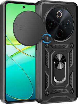 Artistque Back Cover for iQOO Z10 5G(Black, Ring Case, Pack of: 1)