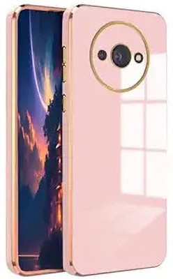 AmericHome Back Cover for MI a3 2024 Chrome Flexible(Pink, Flexible, Pack of: 1)