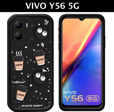 fi-yonity Back Cover for Vivo y56 5g(Black, 3D Case, Silicon, Pack of: 1)