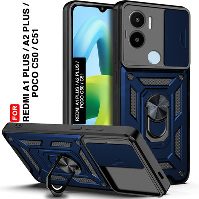 AESTMO Back Cover for Redmi A1 Plus, Redmi A2 Plus, Poco C50, Poco C51(Blue, Slider, Pack of: 1)