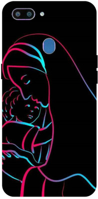 Rockyard Back Cover for realme 2, RMX1805, MOM, MAA, LOVE, MOTHER, AAI(Black, Hard Case, Pack of: 1)