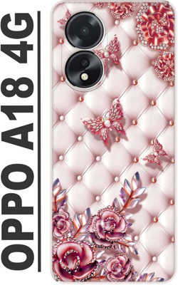 Vojica Back Cover for OPPO A18 4G, CPH2619 Butterfly Back Cover(Multicolor, Flexible, Silicon, Pack of: 1)